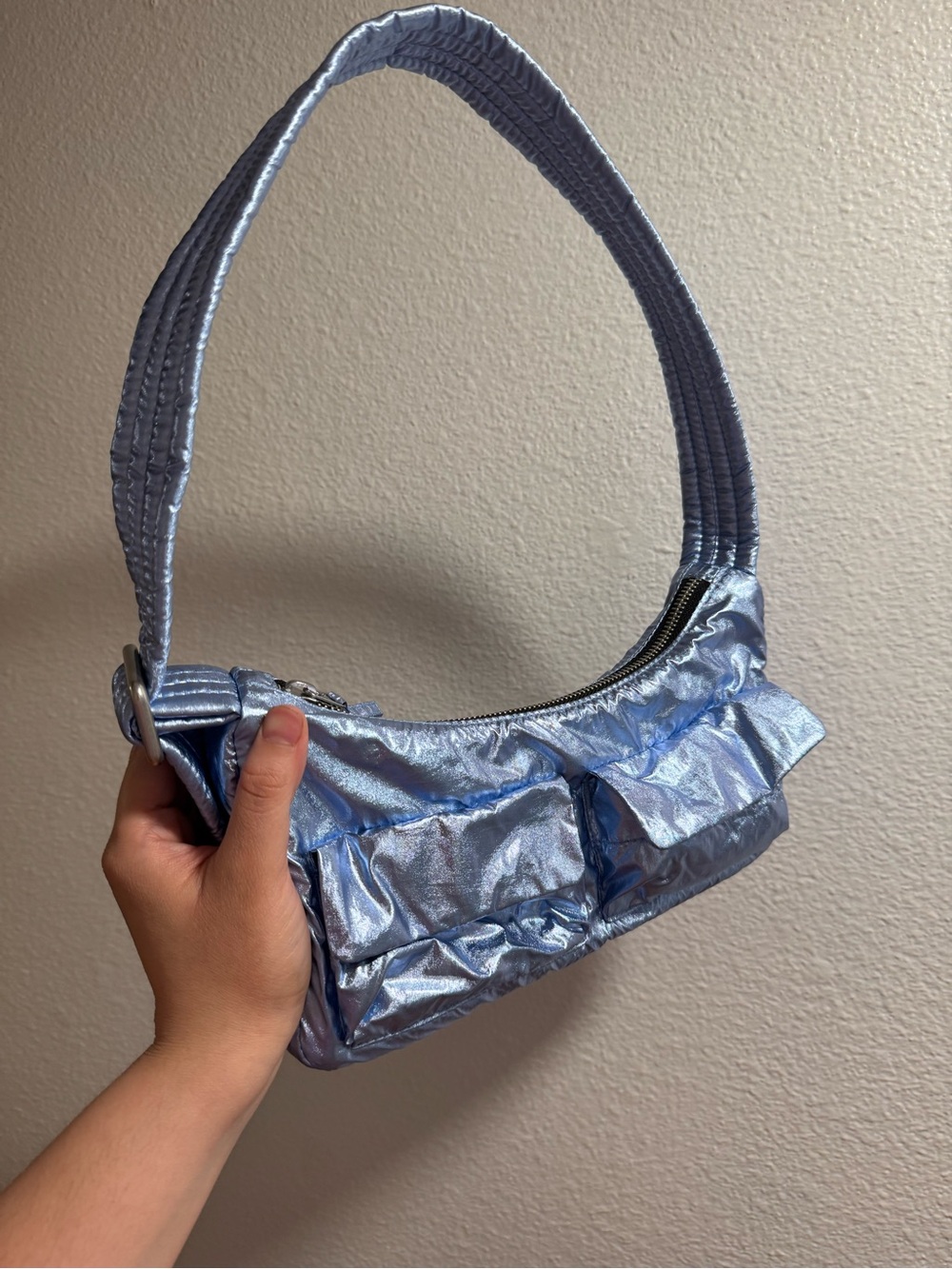 Baggu Metallic cargo shoulder bag